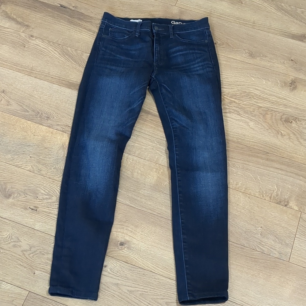 Gap Slim Straight Dark Blue Women's Jeans 29r (US8) - Picture 2 of 11